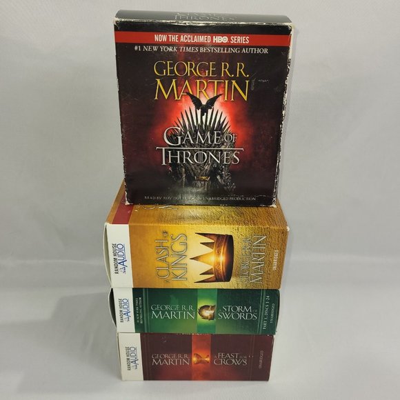 A Song of Ice & Fire CD Audio Book Set 1-4 HBO Game of Thrones George R R Martin - Picture 1 of 2
